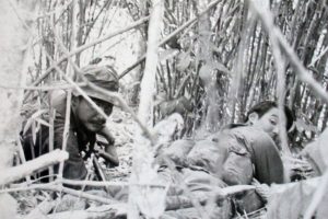 Major John Plaster with Glen Uemura